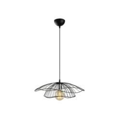 Lámpara colgante Tel 6500 Ø50cm negro