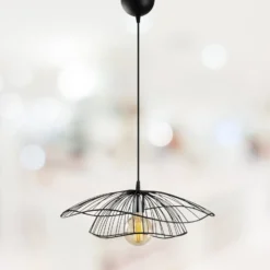 Lámpara colgante Tel 6500 Ø50cm negro