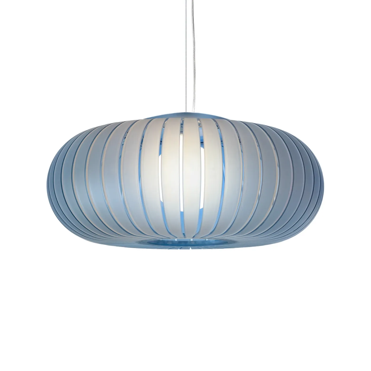Lámpara colgante Teresa Frozen de Kartell, azul cielo, Ø 50 cm, E27