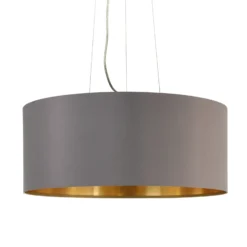 Lámpara colgante textil Maserlo, capuchino, 53 cm