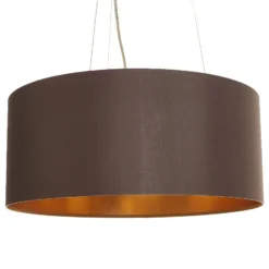Lámpara colgante textil Maserlo, capuchino, 53 cm