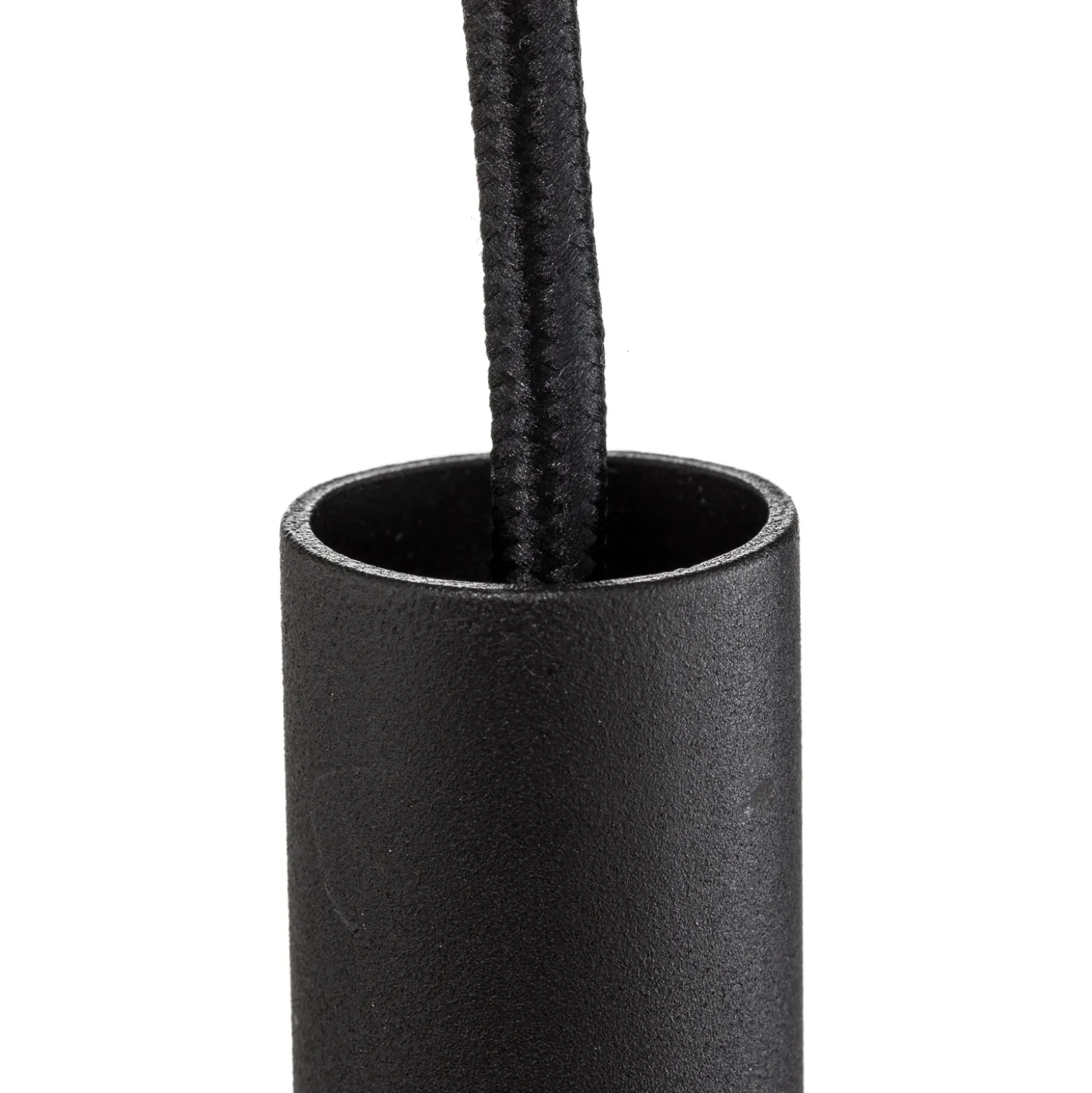 Lámpara colgante Thin, negro, 5 luces, lineal