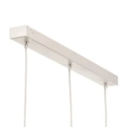 Lámpara colgante Tira, blanca, 70 cm, con 3 luces
