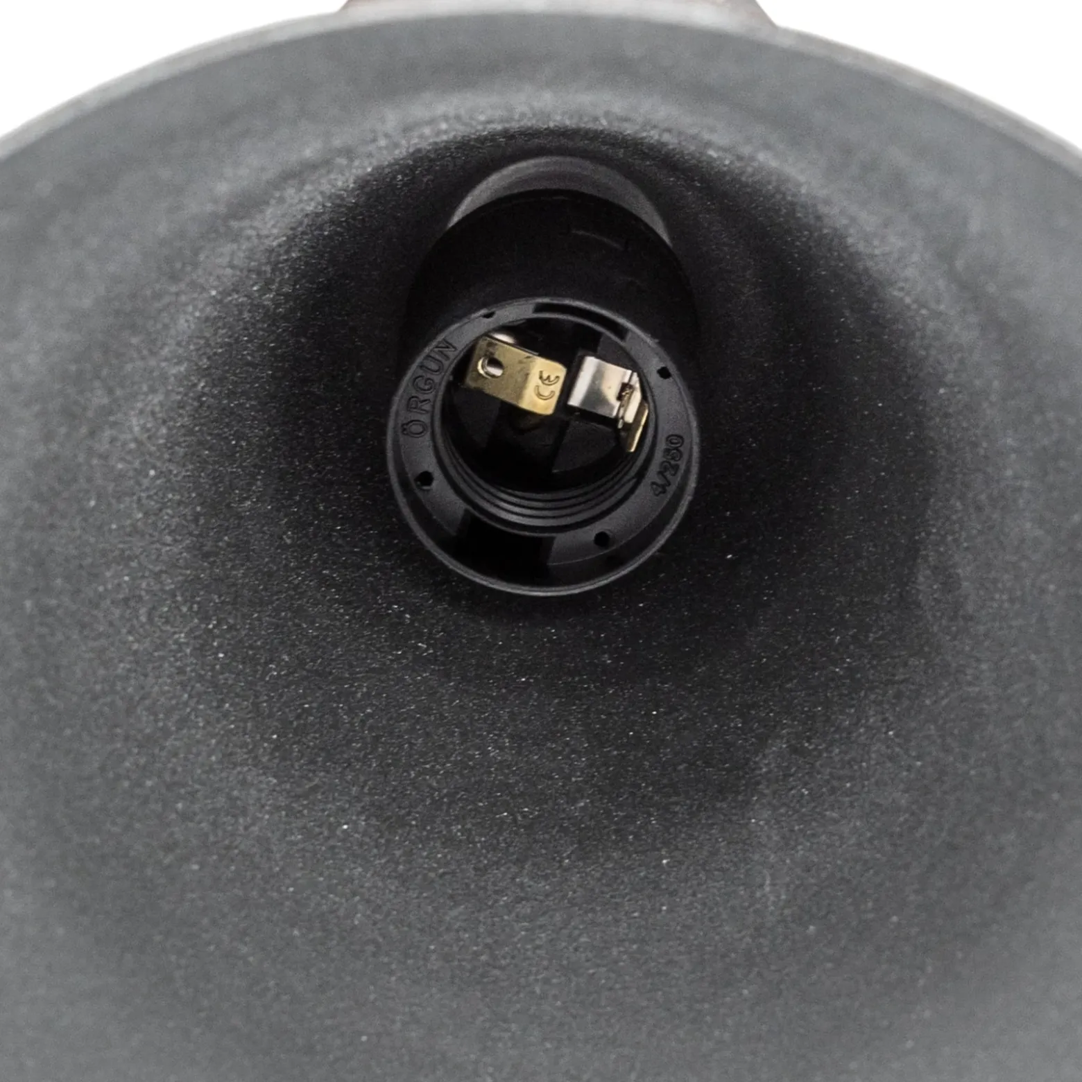 Lámpara colgante Tom, negro-marrón, metal, Ø 19 cm, E27