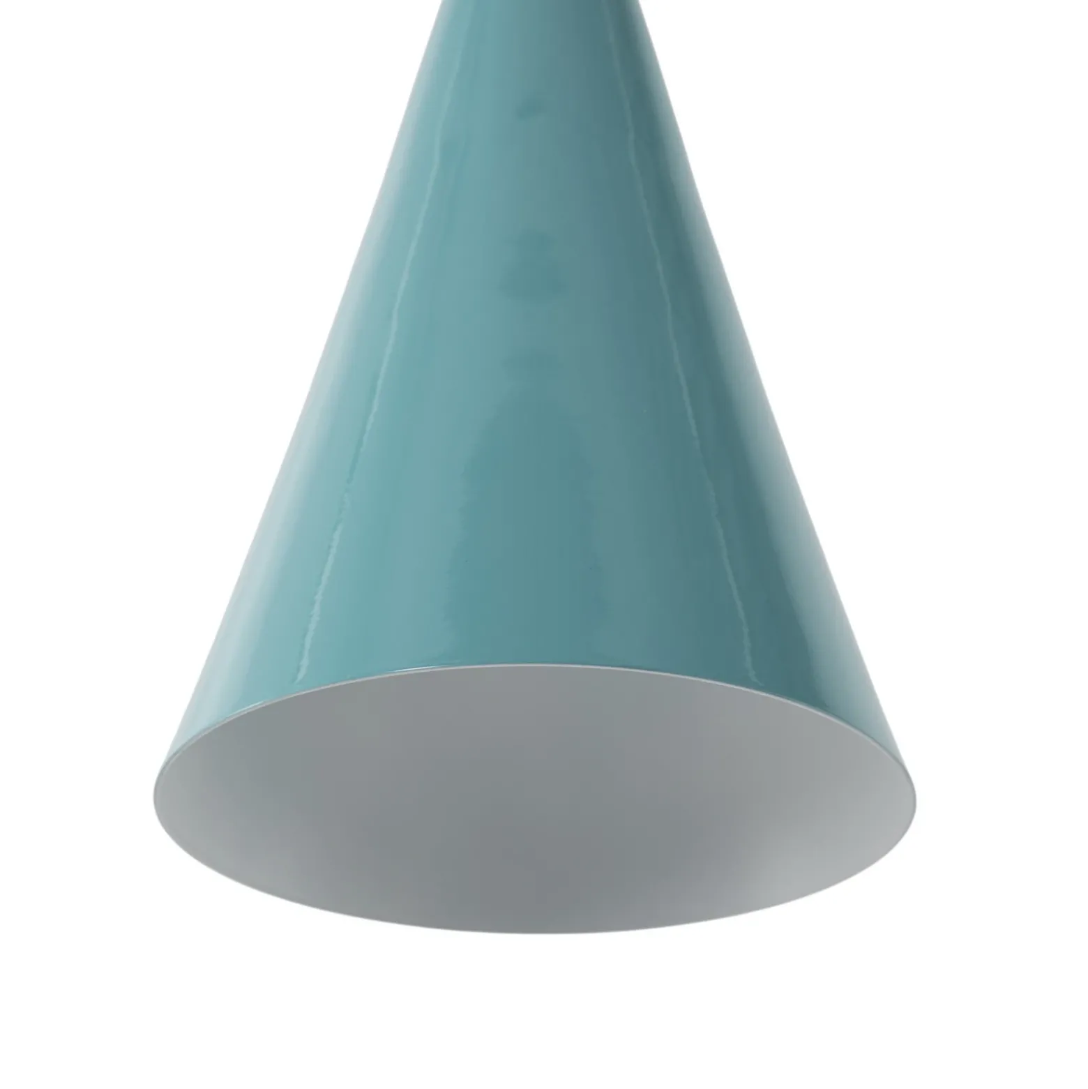 Lámpara colgante Tom, turquesa, metal, Ø 19 cm, E27