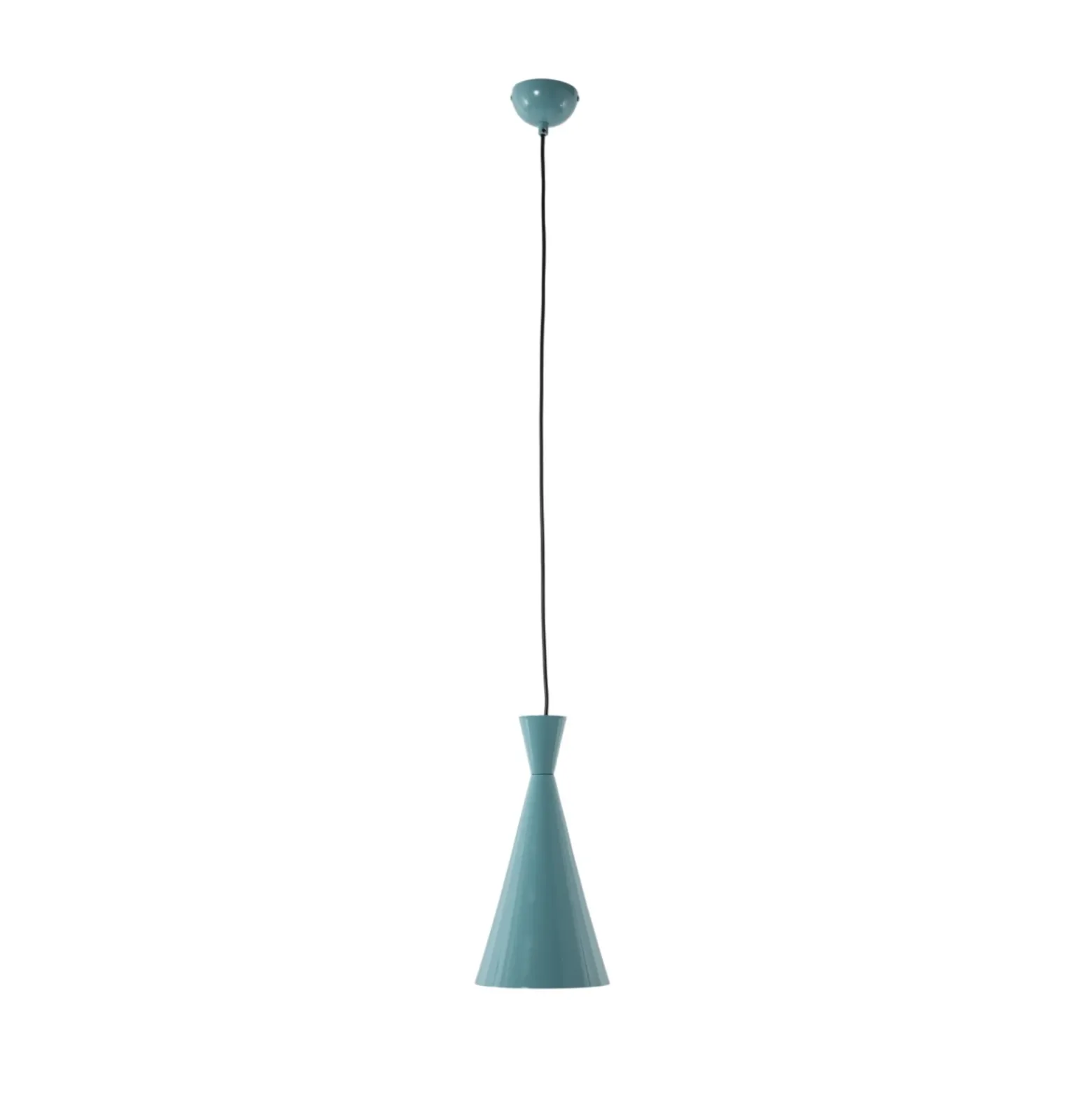 Lámpara colgante Tom, turquesa, metal, Ø 19 cm, E27