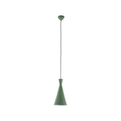Lámpara colgante Tom, verde menta, metal, Ø 19 cm, E27