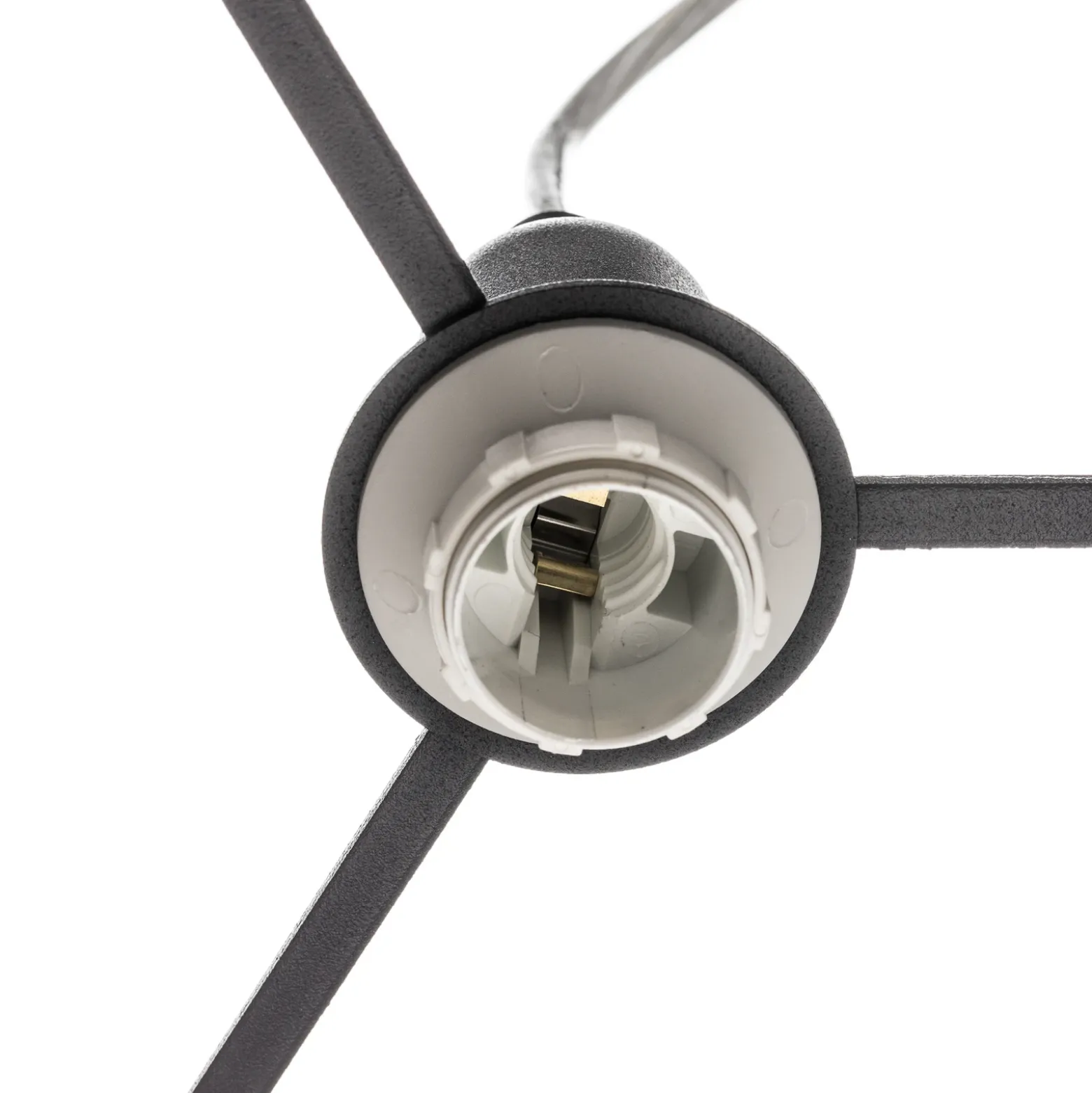 Lámpara colgante Tornado, 3 luces, negro