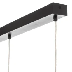 Lámpara colgante Tornado, 3 luces, negro