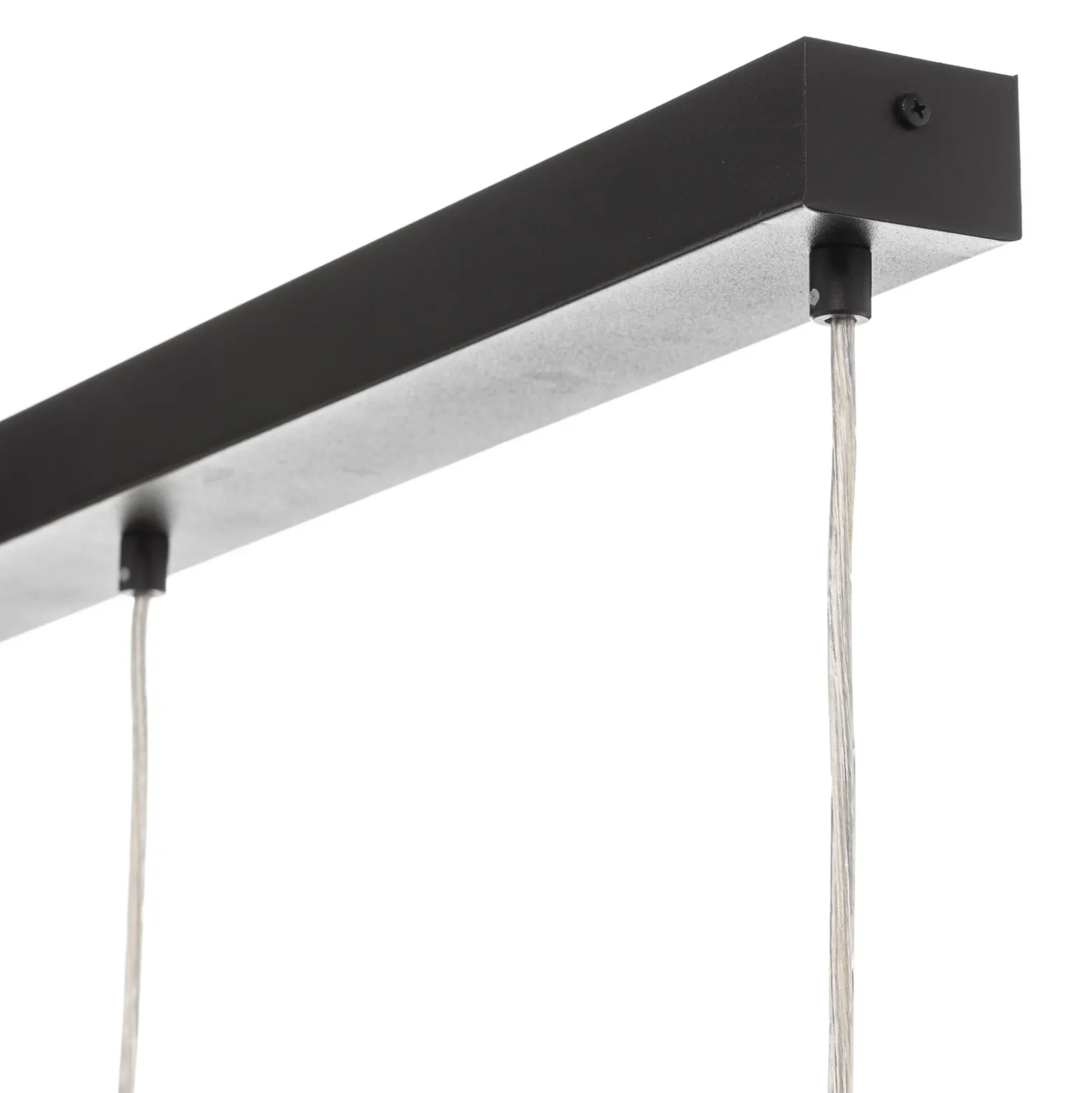 Lámpara colgante Tornado, 3 luces, negro