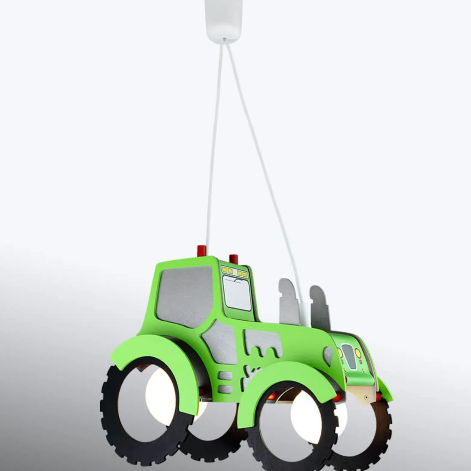 Lámpara colgante Tractor para habitación infantil