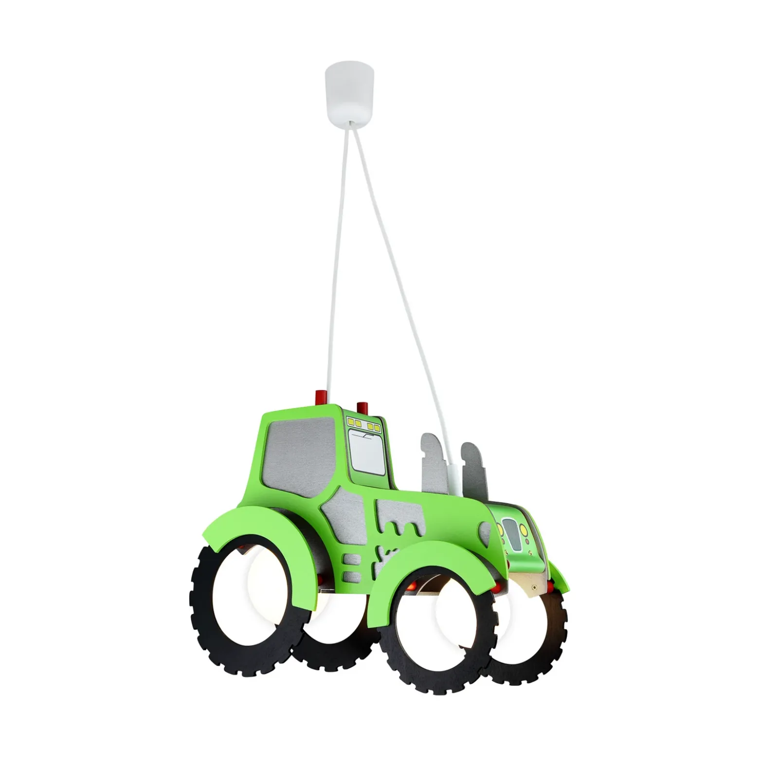 Lámpara colgante Tractor para habitación infantil