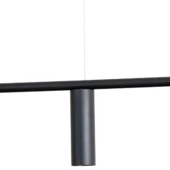 Lámpara colgante Trevo 6 All Black, metal, negro, GU10