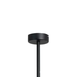 Lámpara colgante Trevo 6 All Black, metal, negro, GU10