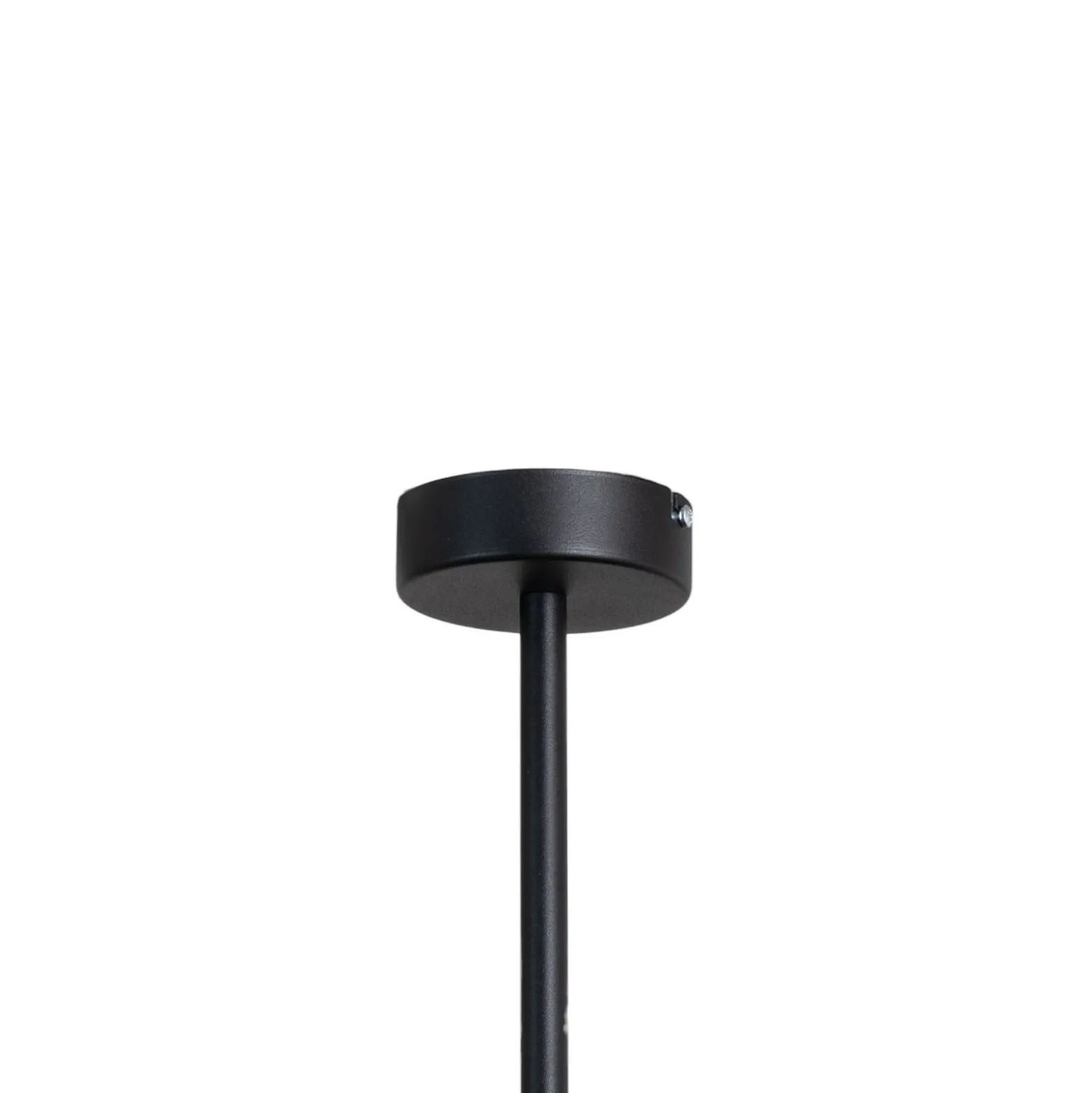 Lámpara colgante Trevo 6 All Black, metal, negro, GU10