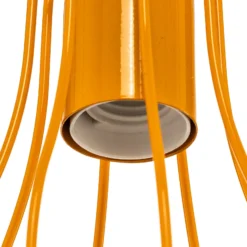 Lámpara colgante Tube, 5 luces, colorido