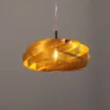 Lámpara colgante Vento, color dorado, Ø 50 cm