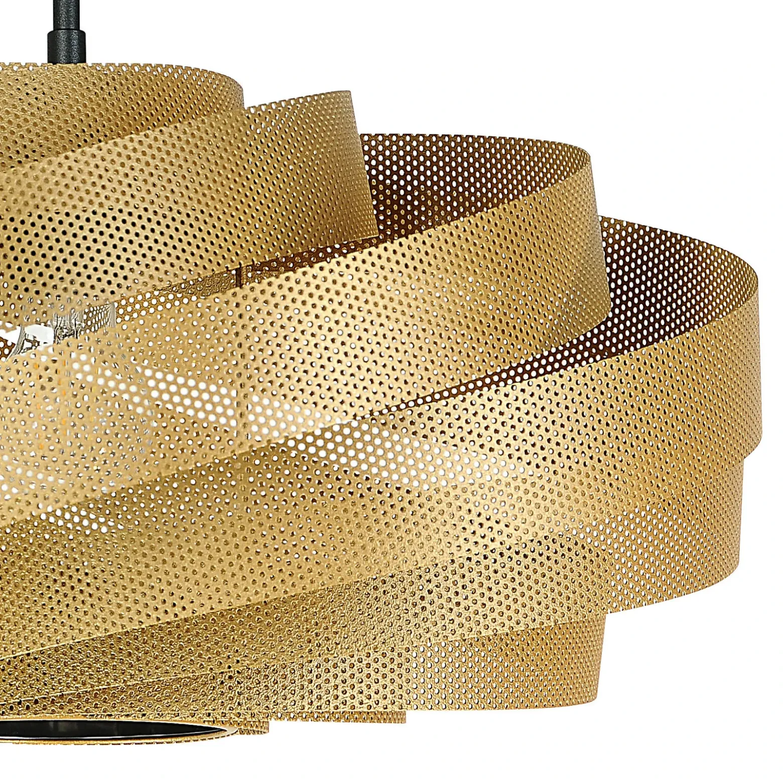 Lámpara colgante Vento, color dorado, Ø 50 cm