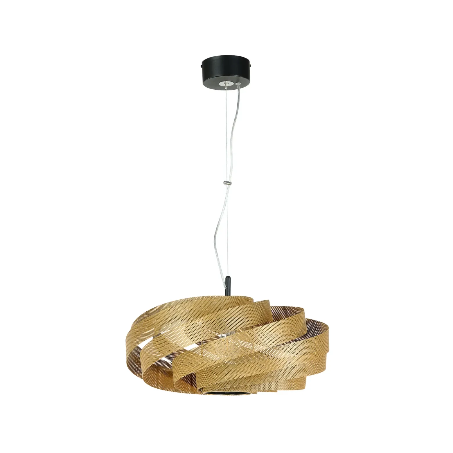 Lámpara colgante Vento, color dorado, Ø 50 cm