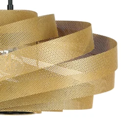 Lámpara colgante Vento, color dorado, Ø 50 cm