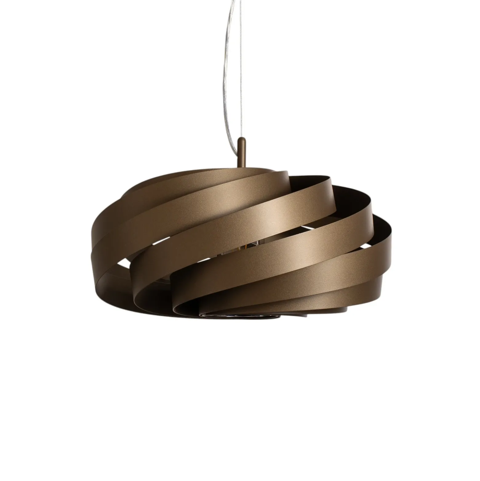 Lámpara colgante Vento, marrón café, Ø 50 cm