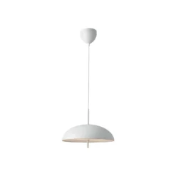 Lámpara colgante Versale, blanca, Ø 35 cm, metal, 2 x E27