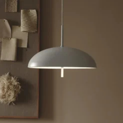 Lámpara colgante Versale, blanca, Ø 35 cm, metal, 2 x E27