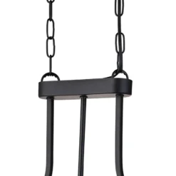 Lámpara colgante Victoria, negra, cristal, 78 cm, E27