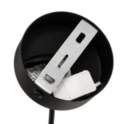 Lámpara colgante Viva, humo/negro/cromo, 1 luz