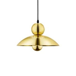 Lámpara colgante Wanted, color dorado, hierro, Ø 32 cm