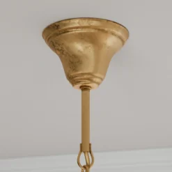 Lámpara colgante Wivara 5, 5 luces, dorada