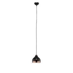 Lámpara colgante Yildo 6866 1 luz Ø17cm negro/cobre