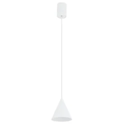 Lámpara colgante ZENITH, blanca, Ø 11 cm, metal, GU10