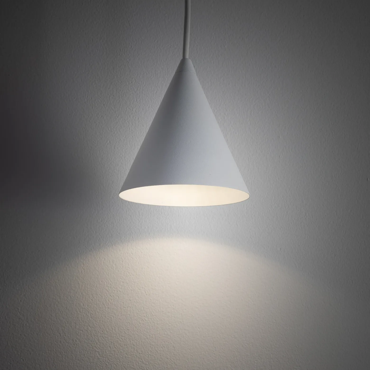 Lámpara colgante ZENITH, blanca, Ø 11 cm, metal, GU10