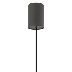 Lámpara colgante ZENITH, gris oscuro, Ø 11 cm, metal, GU10
