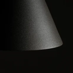 Lámpara colgante ZENITH, gris oscuro, Ø 11 cm, metal, GU10