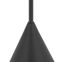 Lámpara colgante ZENITH, gris oscuro, Ø 11 cm, metal, GU10