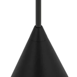 Lámpara colgante ZENITH, negra, Ø 11 cm, metal, GU10