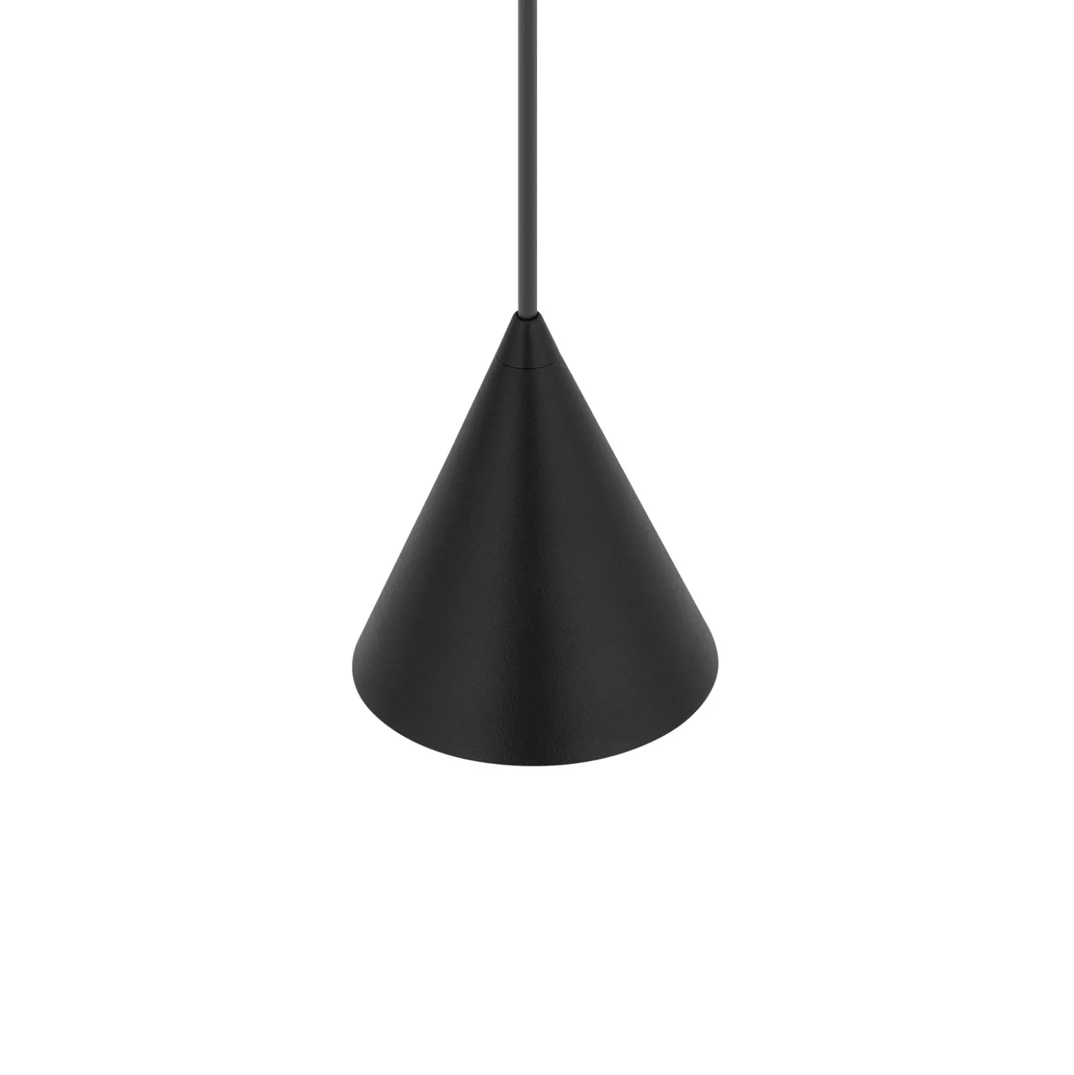 Lámpara colgante ZENITH, negra, Ø 11 cm, metal, GU10