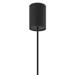 Lámpara colgante ZENITH, negra, Ø 11 cm, metal, GU10