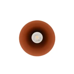 Lámpara colgante ZENITH, terracota, Ø 11 cm, metal, GU10
