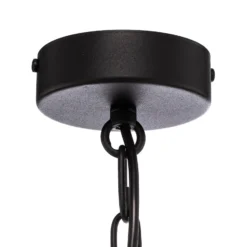 Lámpara de araña Ampli, negro/dorado, 6 luces