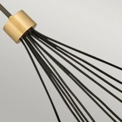 Lámpara de araña Astrid metalizado bronce 11 luces