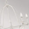 Lámpara de araña Bradbury 5 luces, blanca