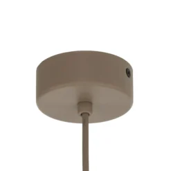 Lámpara de araña Candi, beige/arena, 6 luces, Ø 85 cm, E27