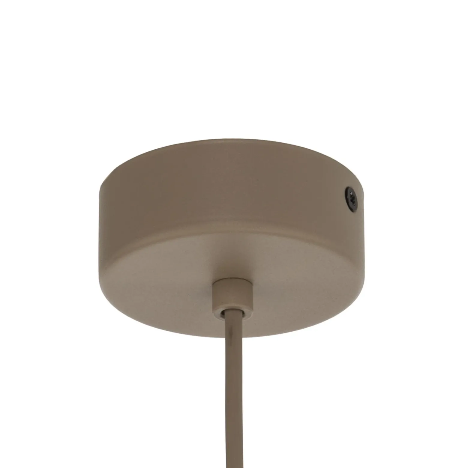 Lámpara de araña Candi, beige/arena, 6 luces, Ø 85 cm, E27