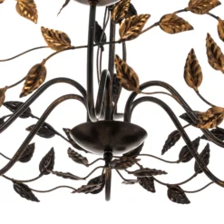 Lámpara de araña Collana metal 6 luces bronce