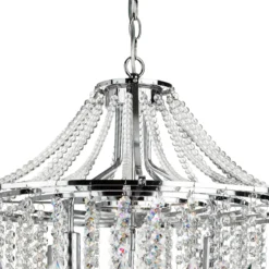 Lámpara de araña Dorchester, cristal, 5 luces, Ø 64 cm, E14