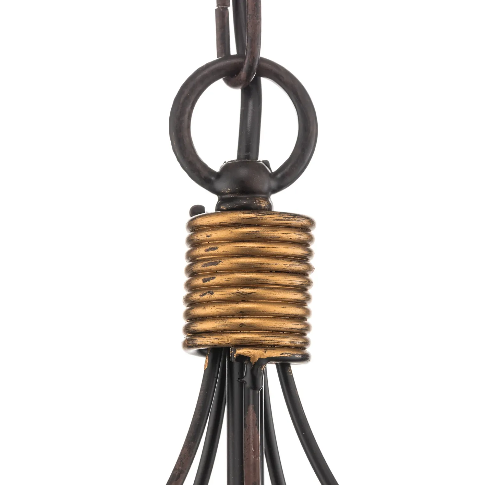 Lámpara de araña Fiamma Marrone 5 luces sin pantallas