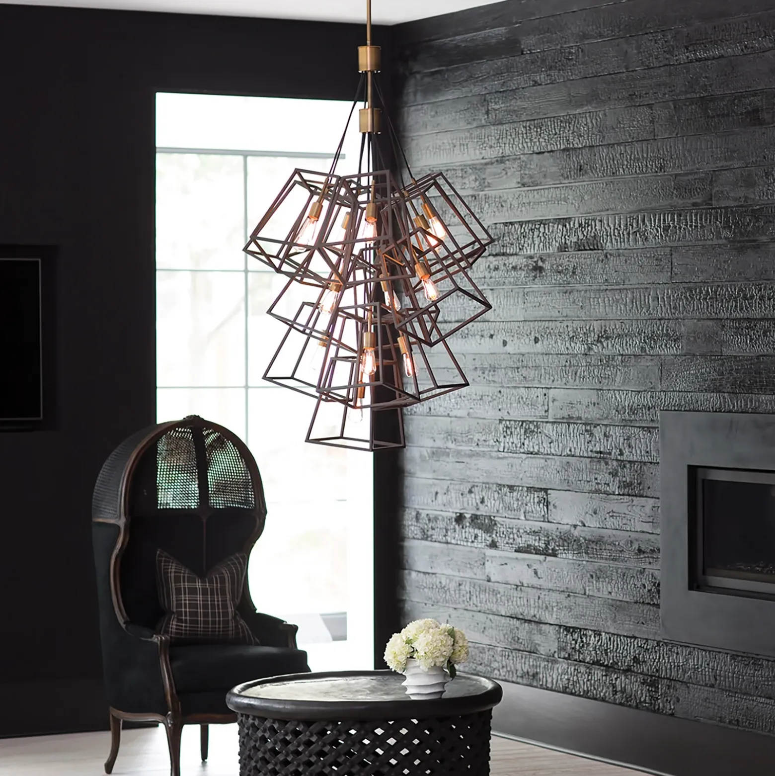 Lámpara de araña Fulton, 13 luces